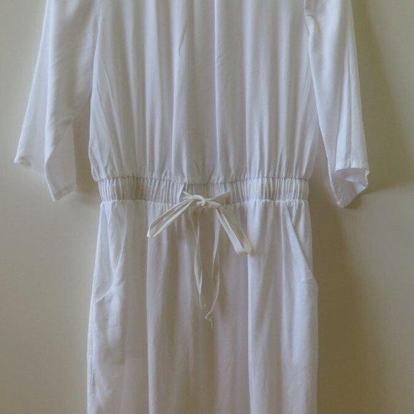 Stylish White Dress - Size S